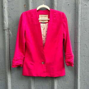 Anthropologie Cartonnier Hot  Pink Blazer, size 2
